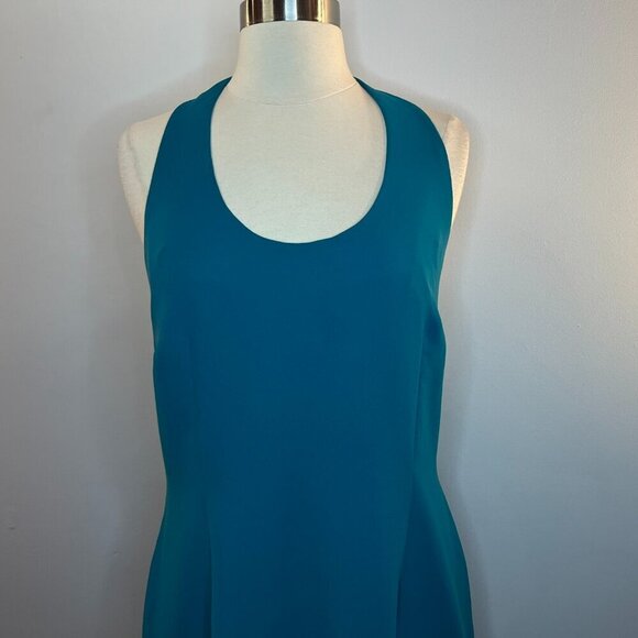 AMANDA SMITH Women's Turqouise Open Shoulder Dress - Size 10 - NWT $72 - Picture 2 of 6